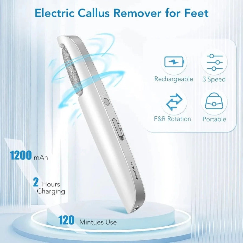 PediPulse™ Gentle Callus Relief for Sensitive Feet, Walk Freely Again!